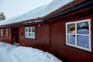 Fjuken kledning brukt på yttervegg